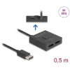 Delock - Distribuidor/comutador de vídeo - 8K, bidirecional - 2 x DisplayPort - Desktop (18906)