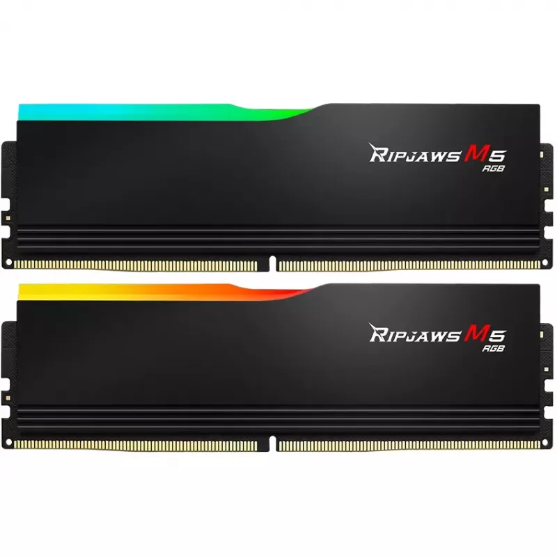 DIMM 96 GB DDR5-5200 (2x 48 GB) Dual-Kit, memória RAM preta, F5-5200J4040A48GX2-RM5RK, Ripjaws M5, INTEL XMP