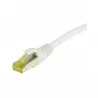 Cabo patch RJ45, CAT6A 500 MHz, 7,5 m, branco, S-STP (S/FTP), TPE/LSZH (Ultraflex), AWG26, com cabo bruto Cat.7, Synergy 21 (S217636)