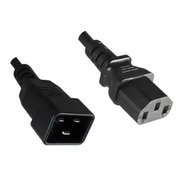 Microconnect PE030610 cabo de alimentação preto 1 m conector fêmea C13 conector fêmea C20