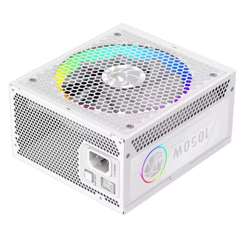 Fonte de alimentação Gamemax, 80 PLUS, Gold | RGB 1050G WH | 1050 W