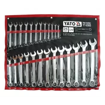 Chave de caixa plana 6-32 mm, 25 peças, Yato YT-0365