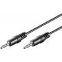Wentronic Goobay Cabo de ligação jack 3,5 mm HQ, preto, 0,6 m - ficha jack 3,5 mm (3 polos, estéreo) > ficha jack 3,5 mm (3 polos, estéreo) (51141)