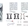 Kit de refrigeração líquida Cooler Master MasterLiquid 240L Core ARGB branco — radiador de 240 mm, ventoinha de 120 mm, compatível com LGA1700/AM5/AM4 e sockets mais antigos