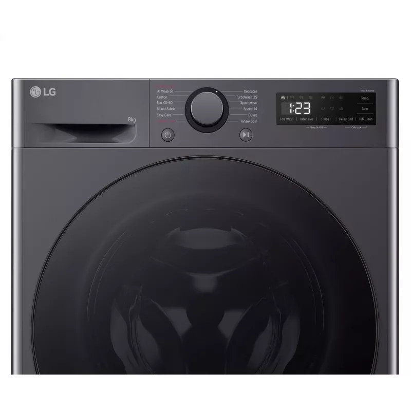 Máquina de lavar roupa LG F2WR508S2M — carga frontal, 8 kg, 1200 rpm, A…