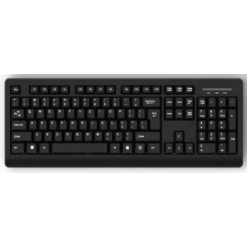 Teclado MediaRange MROS109 Office USB QWERTZ alemão preto
