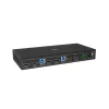 Comutador KVM Lindy 2 portas Dual Head HDMI 4K60, USB 3.0, 4096 x 2160 píxeis, 4K Ultra HD, preto