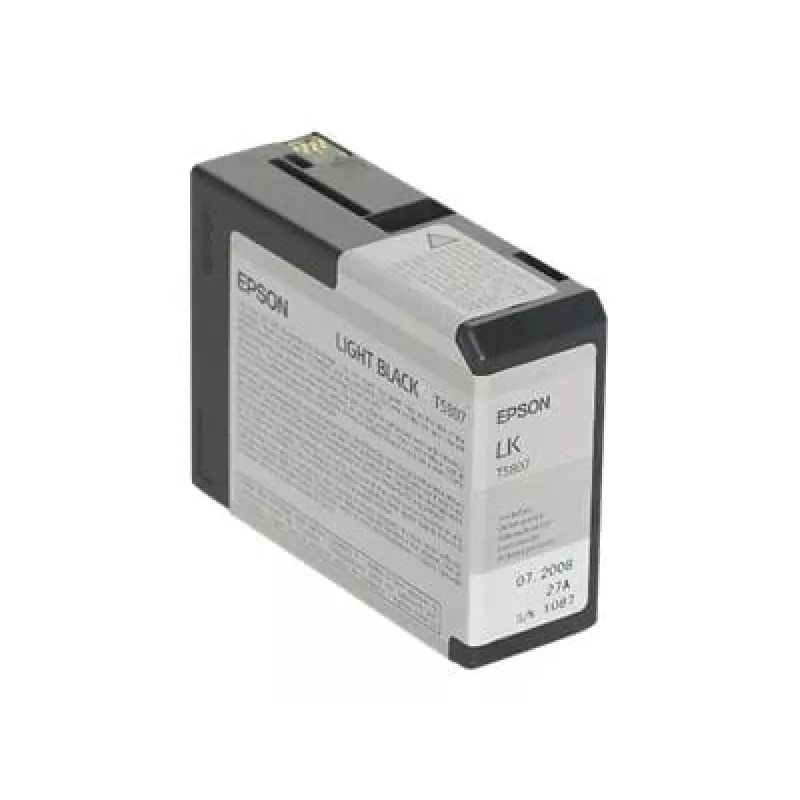Epson Embalagem individual Light Black T580700, Preto claro, Tinta pigmentada, 80 ml, 1 unid.
