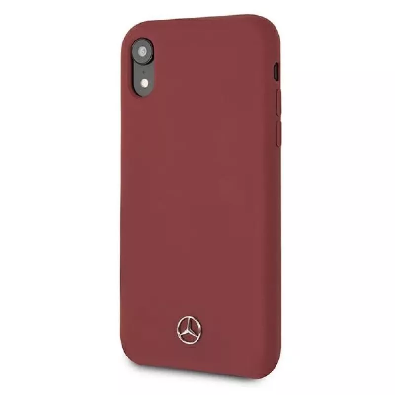 Mercedes-Benz capa rígida de silicone para Apple iPhone XR vermelho MEHCI61SILRE