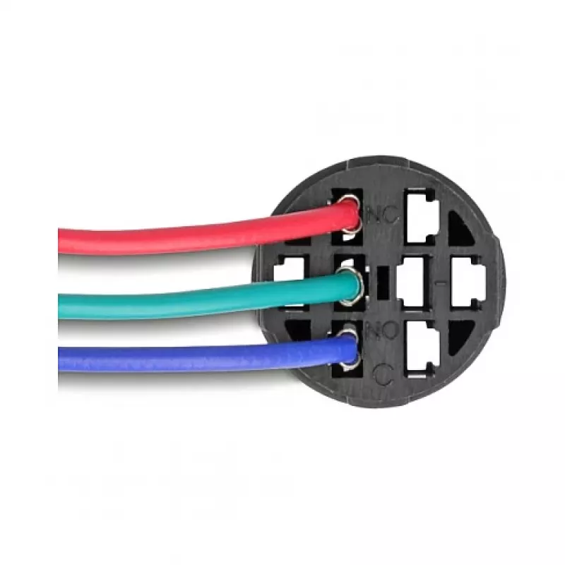 Delock 90789 Tomada para botão de pressão ou interruptor de 19 mm de 3 pinos