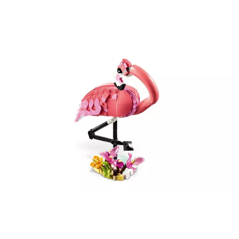 LEGO Creator 3 em 1 Flamingo rosa 31170 conjunto de construção, 288 peças, altura 230 mm, idade recomendada 8+
