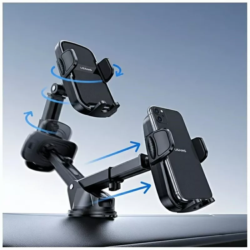 Suporte para telemóvel para janela e cockpit ZJ086 preto