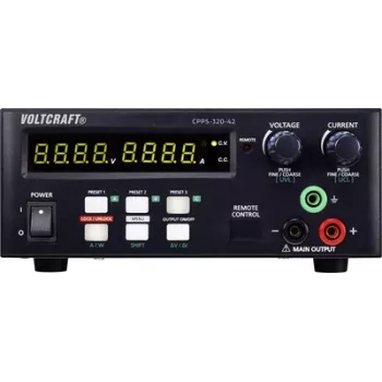 Fonte de alimentação de laboratório VOLTCRAFT CPPS-320-42, ajustável 0,02 - 42 V/DC 0,01 - 20 A 320 W USB telecomandável, programável, Au (CPPS-320-42)