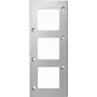 Placa de parede/tampa de interruptor Merten 480360 prateado (480360)