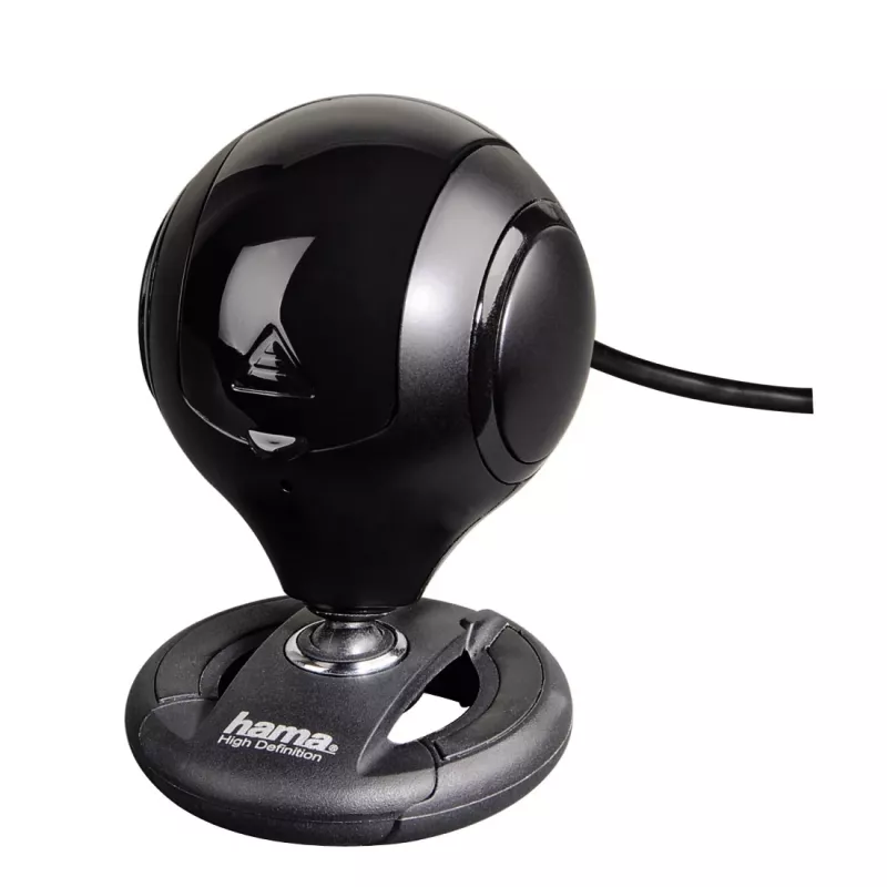 Hama 00053950 Spy Protect HD webcam, 1,3 MP, 1280 x 720, 30 fps, microfone integrado, USB 2.0, preta