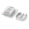 Tomada de rede Digitus DN-9007-1 CAT 6A Classe EA, 2x RJ45, blindada, de encastrar, branca