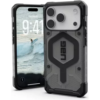 UAG Urban Armor Gear Pathfinder MagSafe capa | Apple iPhone 17 Pro | Ash (cinzento transparente)/preto | 114551113140 (114551113140)