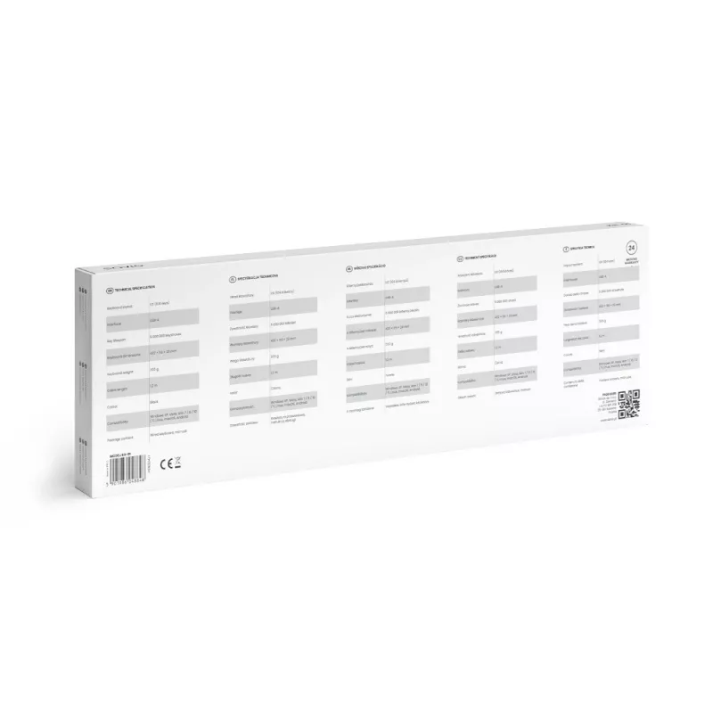 Savio KB-01 teclado Home/Office USB QWERTY US inglês preto