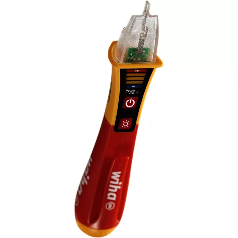 Detetor de tensão sem contacto Wiha SB2551301 com indicador LED, detetor em forma de caneta