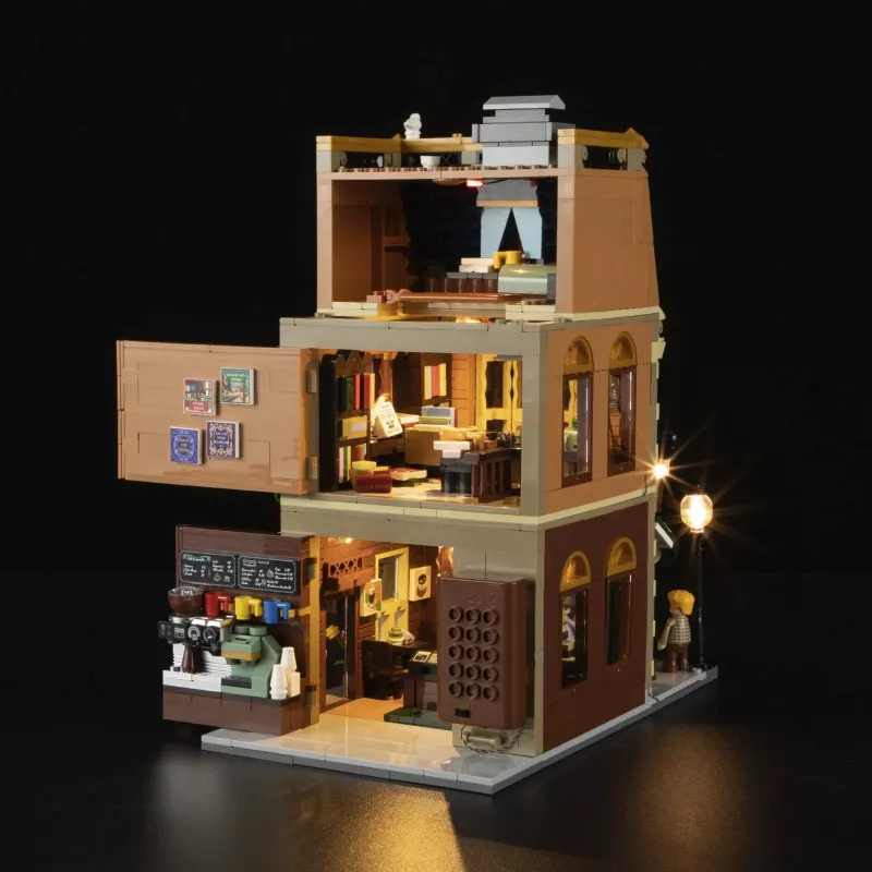 Lumibricks Buch-Café, brinquedo de construção