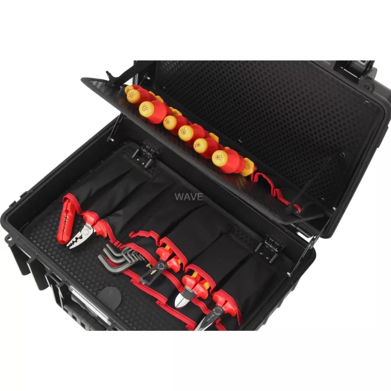 Knipex Robust23 Start Electrician conjunto de ferramentas de eletricista, 24 peças em mala, 00 21 34 HL S2