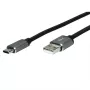 Cabo USB ROLINE 11029029 USB 2.0 3m USB A USB C preto prateado