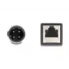 Cabo adaptador DeLOCK M12 codificação D de 4 pinos conector macho para conector fêmea RJ45 50 cm