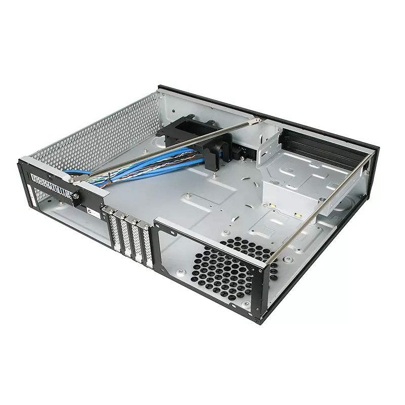 SilverStone MILO ML03 - Desktop - Micro-ATX - sem fonte de alimentação (ATX / PS/2) - preto - USB/Áudio (SST-ML03B-R)