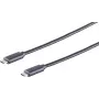 Cabo USB S/CONN 77140-1.0 USB 3.2 Gen 1 1m USB C USB B preto
