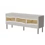 Móvel de TV Cama INSERTO 3D 143.5x40x61.5 cashmere + LED