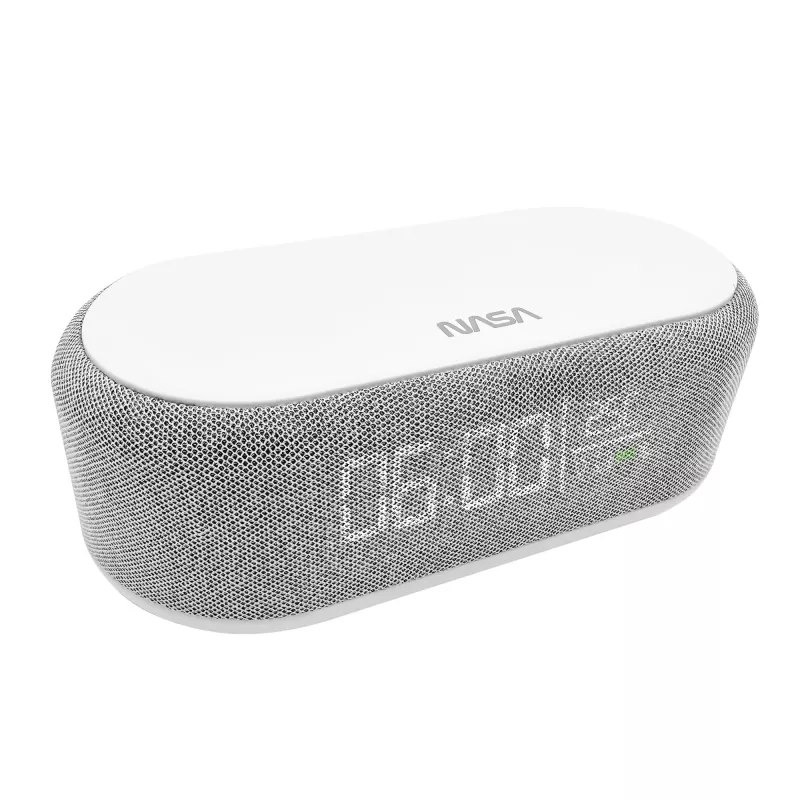 Coluna Bluetooth, despertador e carregador sem fios Nasa SPC400