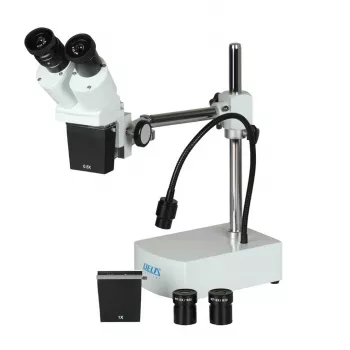 Microscópio estereoscópico Deltaoptical DO-3663 com ampliação 20x e iluminação LED