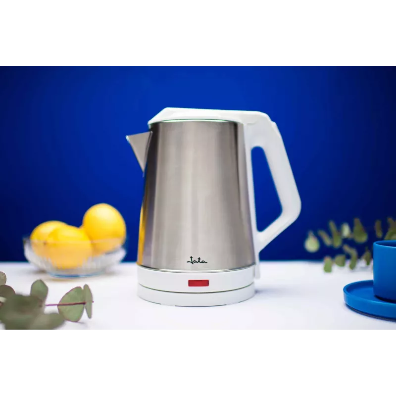 Jata JEHA1723 chaleira elétrica, 2 l, 1500 W, aço inoxidável, branca