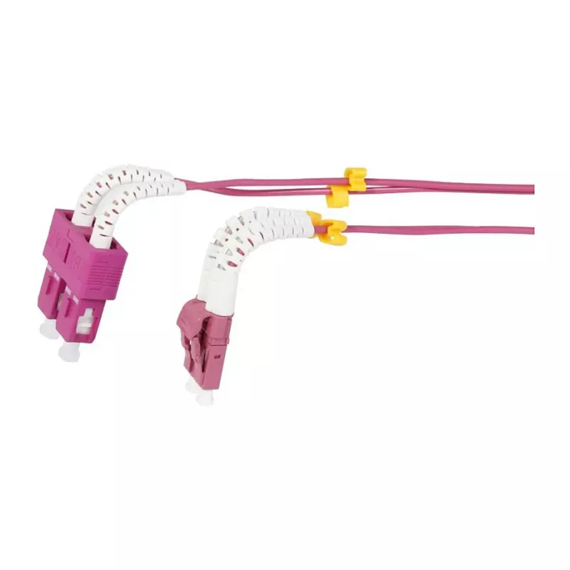 Synergy 21 cabo de rede de fibra ótica 2 fibras 10mtr.LC-SC 50/125um OM4 AD 2mm bainha flexível de proteção contra dobras - fibra multimodo - 10 m