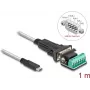 Adaptador DeLOCK USB Type-C para Série RS-422/485 macho 1m 5V
