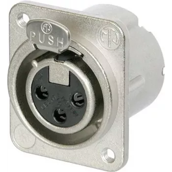 Acessório de conectividade Neutrik NC3FD-LX-M3 prateado