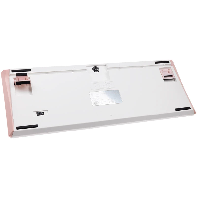 Teclado Ducky One 3 TKL Gossamer Pink Gaming USB Alemão Rosa, Branco