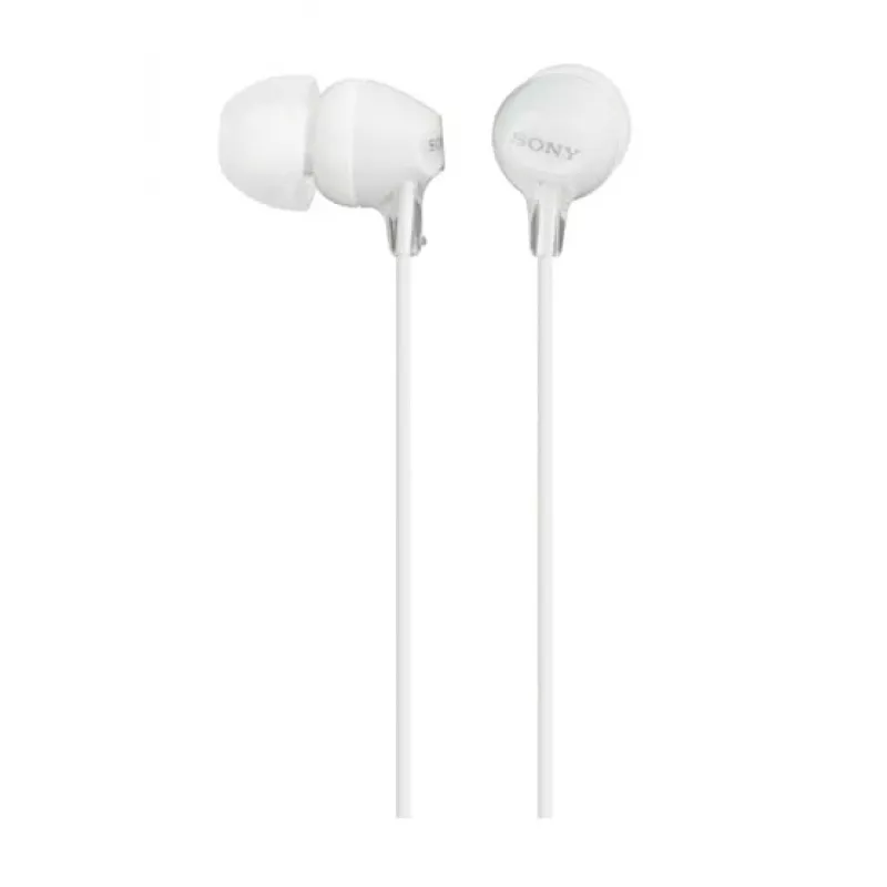 Sony MDR-EX15LP, com fios, 8 - 22000 Hz, música, 3 g, auscultadores, branco