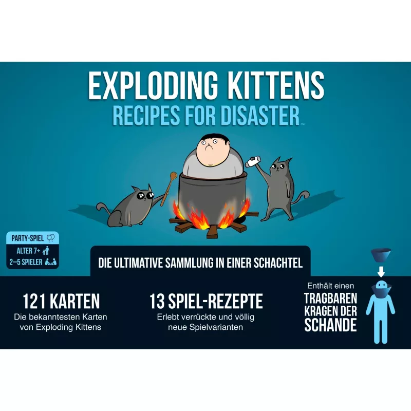 Exploding Kittens - Recipes for Disaster, jogo de cartas
