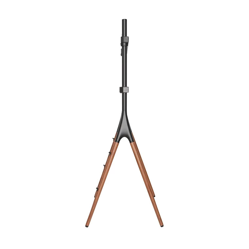 LogiLink BP0078 suporte de chão para TV, 49-70 polegadas, 4 pés de madeira de nogueira, 40 kg, preto