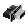 GrauGear adaptador interno de USB 3.0 de 19 pinos para USB 3.1 Type-E de 20 pinos Key A, 180 graus
