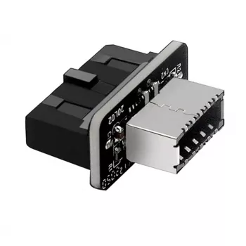 Adaptador USB 3.0 GrauGear GG 18025 – conector fêmea Type-A, orientação 180°