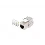 Módulo keystone Lanberg KSF7-2000 plano aço inoxidável
