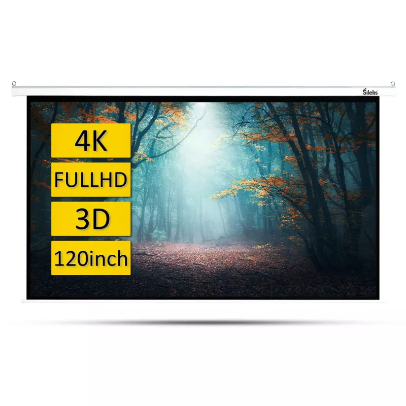 Tela de projeção silelis ESE-2 120 inch (183 x 244 cm) motorizada com comando