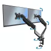 Suporte de secretária para monitor Esperanza ERW020 27 polegadas preto regulável em altura