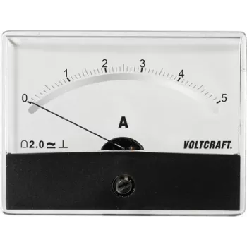 Voltcraft AM-86X65/5A/DC Medidor de painel AM-86X65/5A/DC 5 A galvanómetro de bobina móvel (AM-86X65/5A/DC)