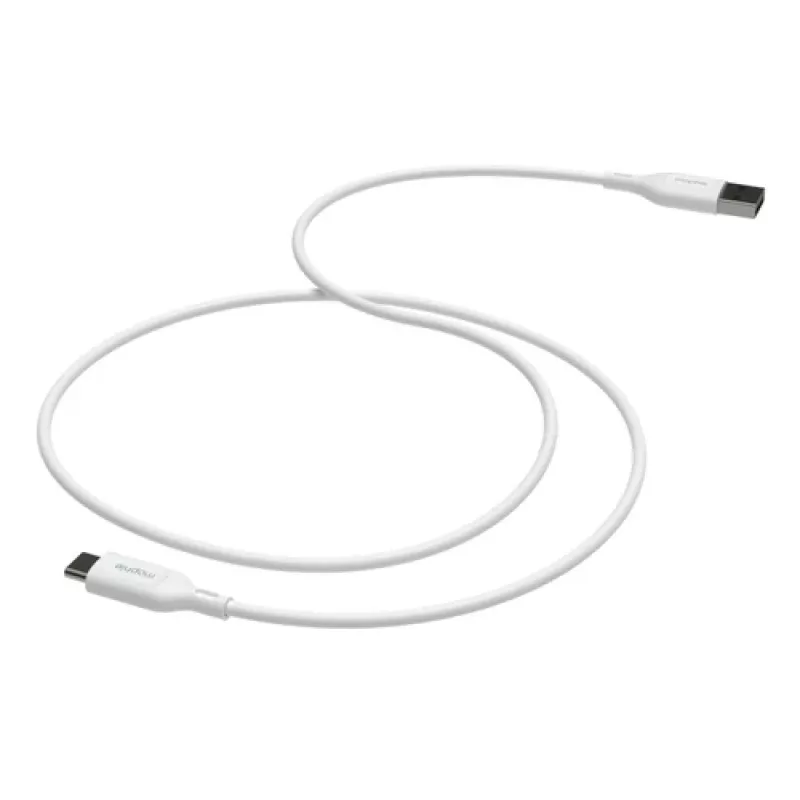 mophie essentials USB-C para USB-A | cabo de carregamento 2 m, branco, 2 m, USB A, USB C, branco