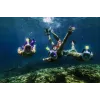 Máscara de snorkel Free Breath M2068G L/XL – máscara de snorkel de visão total, tamanho L/XL, preto