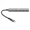 Goobay hub USB slim de 4 portas USB-C macho 5 Gbit/s - -ficha> 4x -tomada (76564)