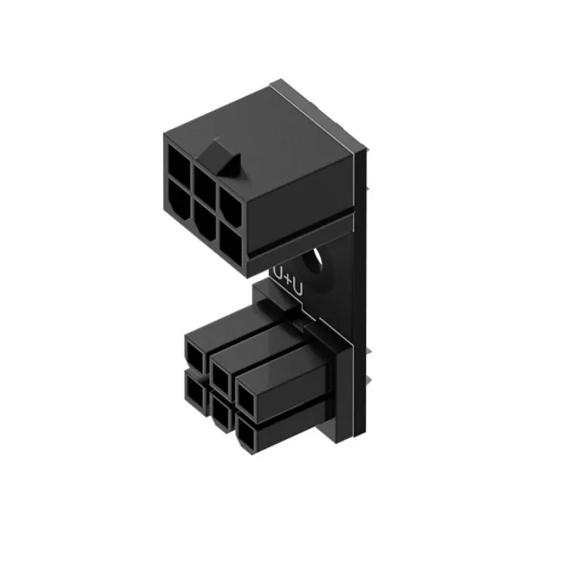 Adaptador PCIe 6-Pin 180° U+U da Singularity (SC-A-PCIE6-UU) — adaptador angular PCI Express 6-pin